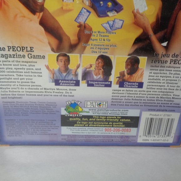 PEOPLE Weekly Magazine New Board Game Bilingual - Picture 4 of 10